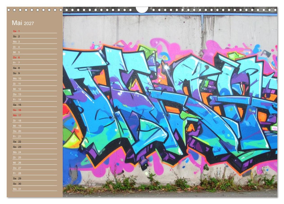 Graffiti im Blick – Das Jahr in Farben (CALVENDO Wandkalender 2027)