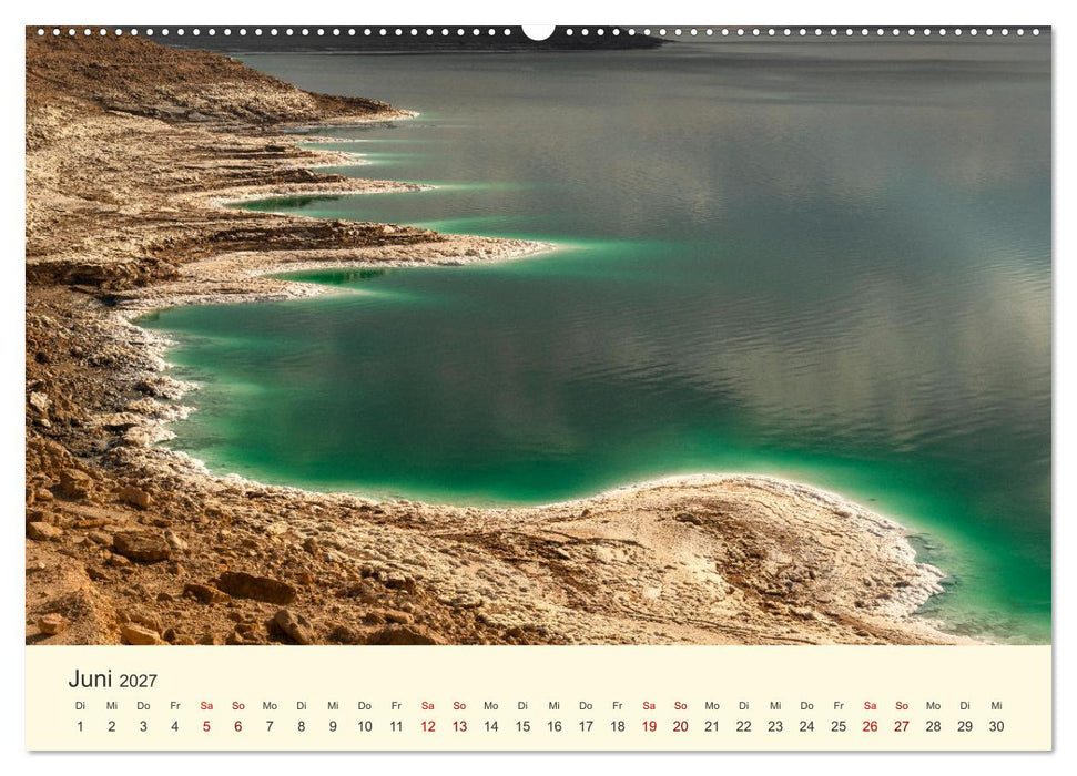 Jordanien Sand, Stein und Salz (CALVENDO Wandkalender 2027)