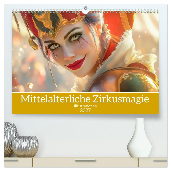 Mittelalterliche Zirkusmagie - Illustrationen (CALVENDO Premium Wandkalender 2027)