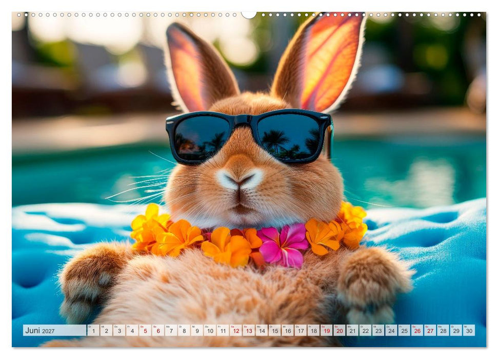 Kaninchen auf Reisen (CALVENDO Premium Wandkalender 2027)