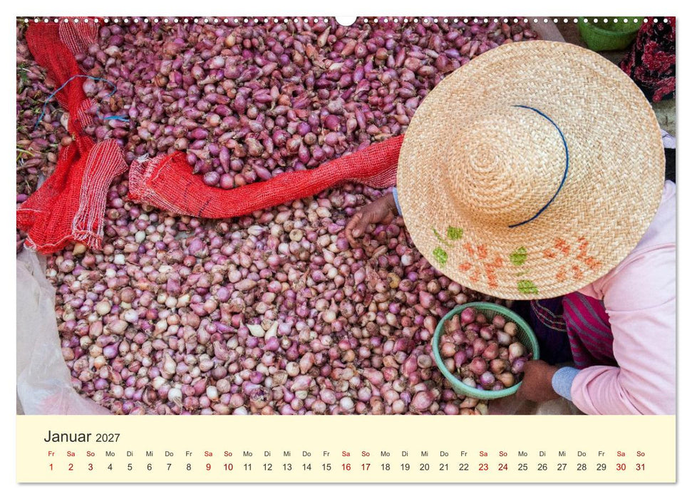 Leben in Myanmar (CALVENDO Premium Wandkalender 2027)