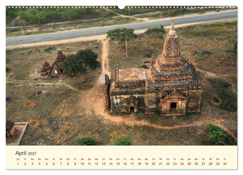 Bagan - Pagode im Wald (CALVENDO Premium Wandkalender 2027)