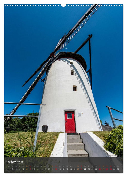Windmühlen mit Flügel am Niederrhein (CALVENDO Wandkalender 2027)