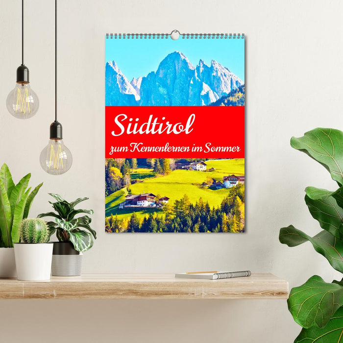 Südtirol zum Kennenlernen im Sommer (CALVENDO Wandkalender 2027)