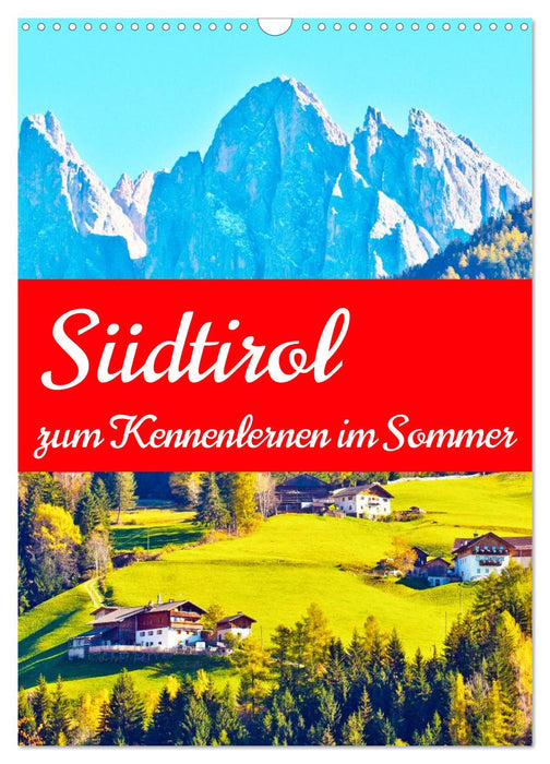 Südtirol zum Kennenlernen im Sommer (CALVENDO Wandkalender 2027)
