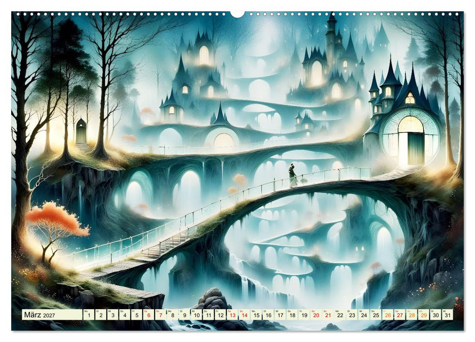 Magie der Brückenwege – Brücken zwischen Traum und Realität (CALVENDO Premium Wandkalender 2027)