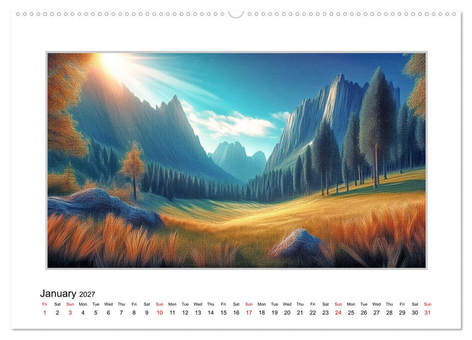 Landscapes for Meditation (CALVENDO Monthly Calendar 2027)
