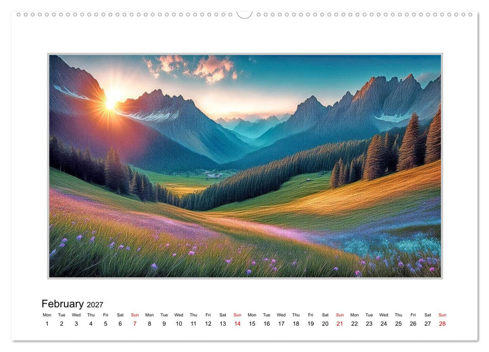 Landscapes for Meditation (CALVENDO Monthly Calendar 2027)