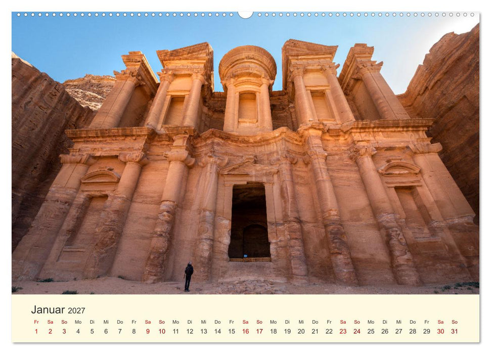 Jordanien Sand, Stein und Salz (CALVENDO Premium Wandkalender 2027)