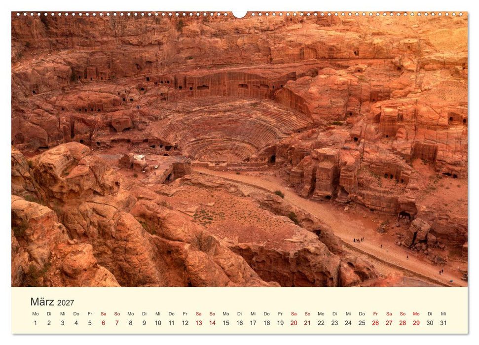 Jordanien Sand, Stein und Salz (CALVENDO Premium Wandkalender 2027)