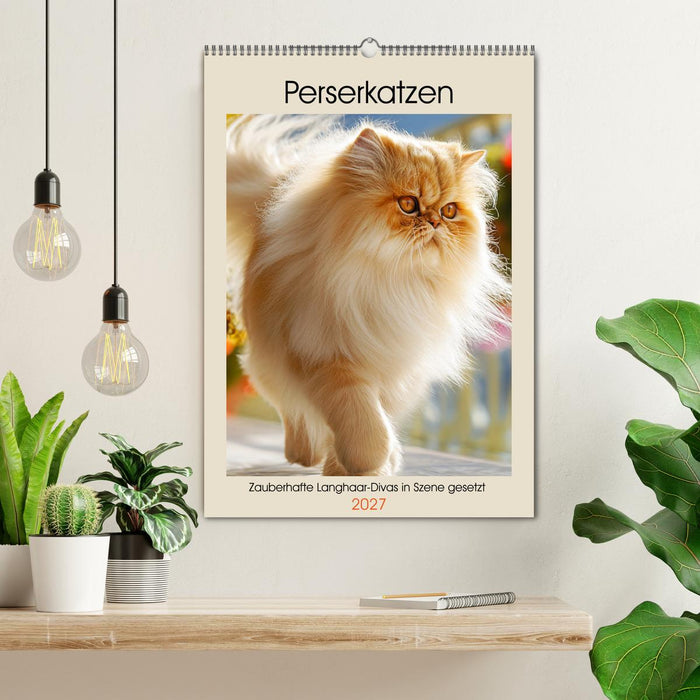 Perserkatzen. Zauberhafte Langhaar-Divas in Szene gesetzt (CALVENDO Wandkalender 2027)