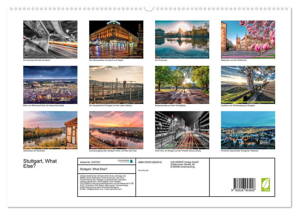 Stuttgart, What Else? (CALVENDO Premium Wandkalender 2027)