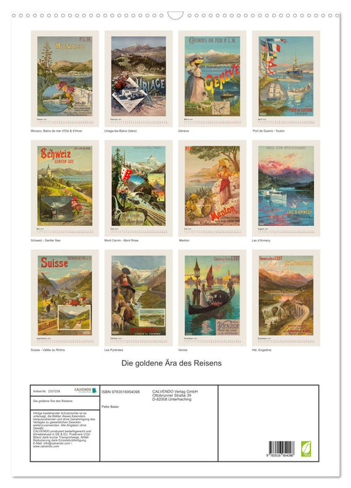 Die goldene Ära des Reisens (CALVENDO Wandkalender 2027)