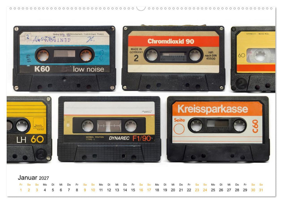 Audio Tapes (CALVENDO Premium Wandkalender 2027)