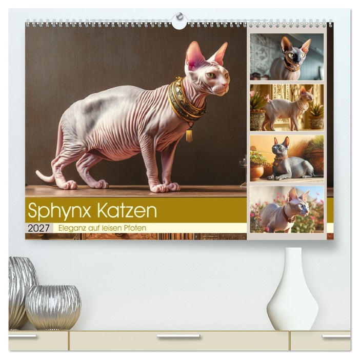 Sphinx Katzen. Eleganz auf leisen Pfoten (CALVENDO Premium Wandkalender 2027)
