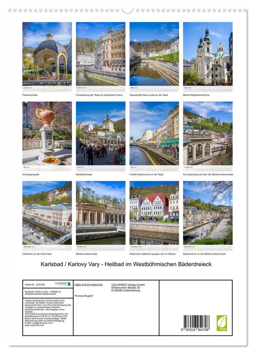 Karlsbad / Karlovy Vary - Heilbad im Westböhmischen Bäderdreieck (CALVENDO Premium Wandkalender 2027)