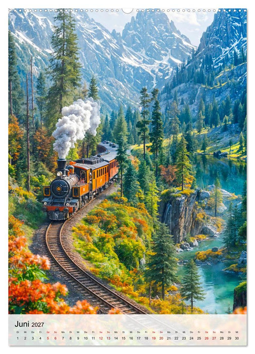Eisenbahnen - Miniaturbahnen zwischen Fantasie und Fernweh (CALVENDO Wandkalender 2027)