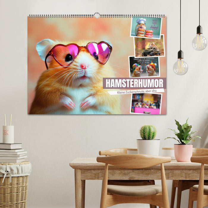 Hamsterhumor - Kleine Zuckerschnute, aber oho (CALVENDO Wandkalender 2027)