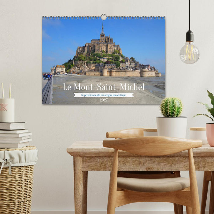 Le Mont-Saint-Michel - Impressionnante montagne monastique (CALVENDO Calendrier mensuel 2027)
