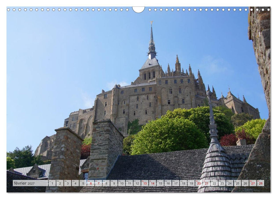 Le Mont-Saint-Michel - Impressionnante montagne monastique (CALVENDO Calendrier mensuel 2027)