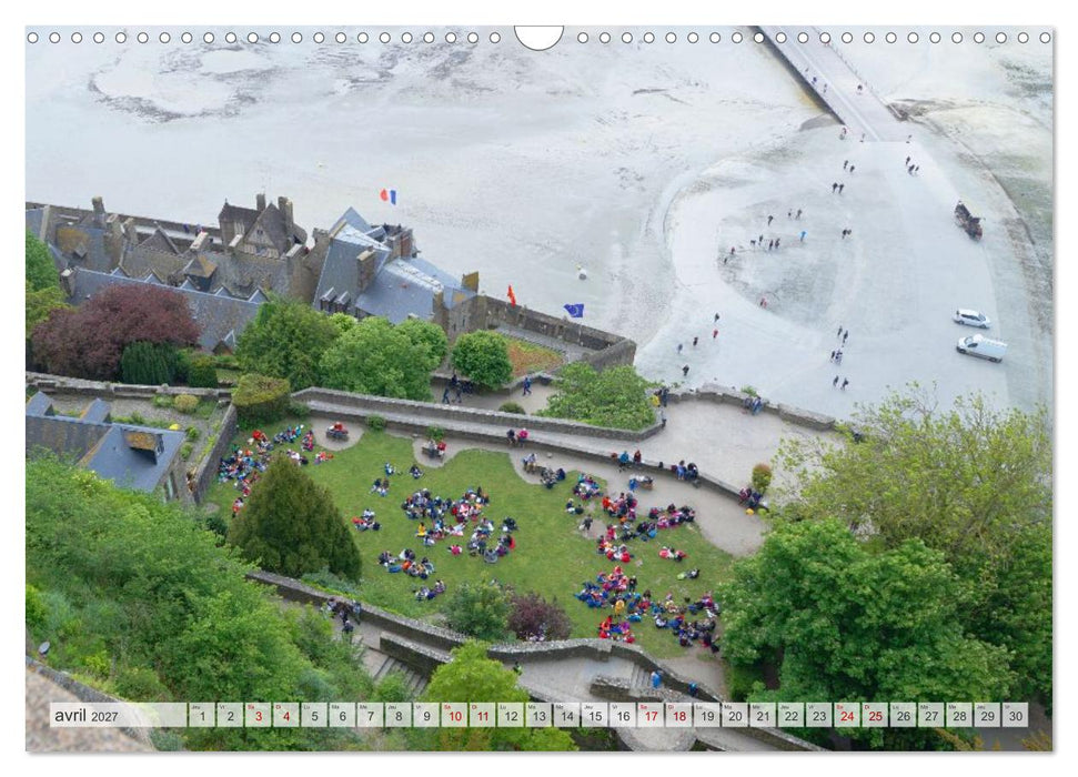 Le Mont-Saint-Michel - Impressionnante montagne monastique (CALVENDO Calendrier mensuel 2027)