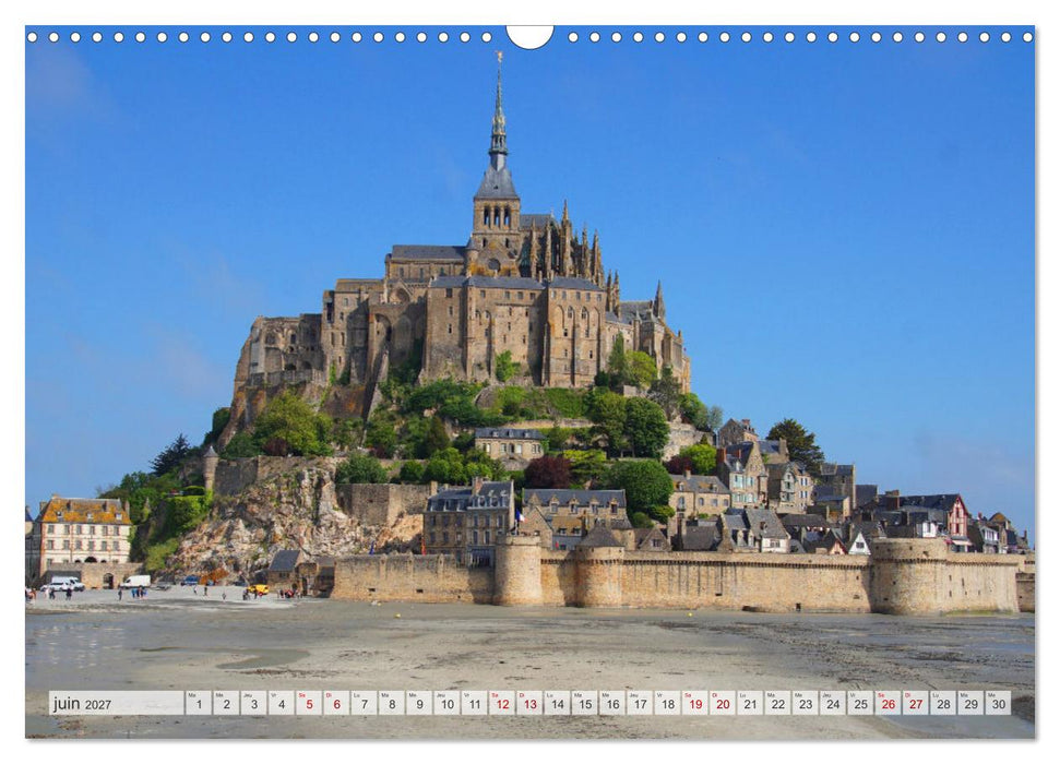 Le Mont-Saint-Michel - Impressionnante montagne monastique (CALVENDO Calendrier mensuel 2027)