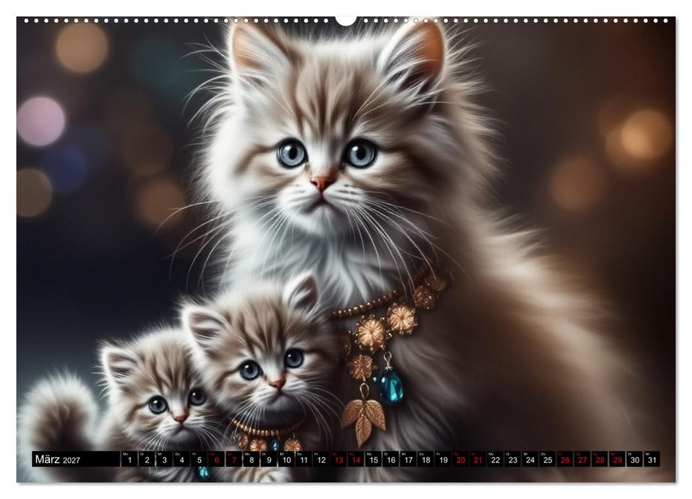 Katzenmomente (CALVENDO Wandkalender 2027)