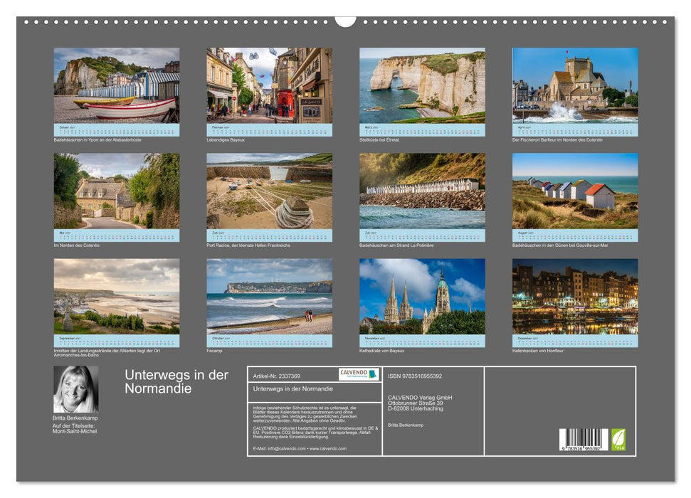 Unterwegs in der Normandie (CALVENDO Wandkalender 2027)