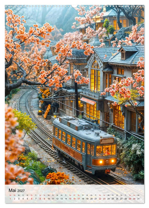 Eisenbahnen - Miniaturbahnen zwischen Fantasie und Fernweh (CALVENDO Premium Wandkalender 2027)