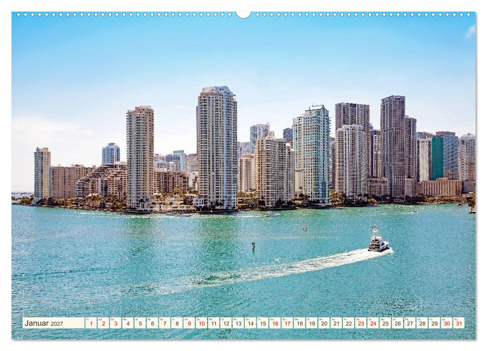 Miami und Miami Beach (CALVENDO Wandkalender 2027)