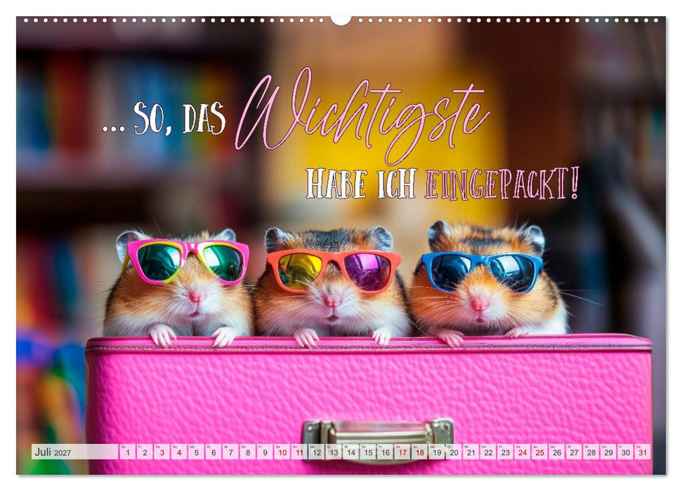 Hamsterhumor - Kleine Zuckerschnute, aber oho (CALVENDO Premium Wandkalender 2027)