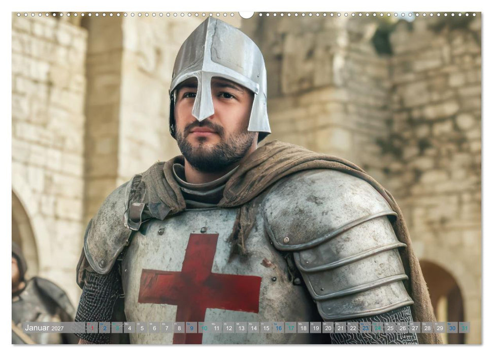 Tempelritter - Ein mächtiger Ritterorden (CALVENDO Wandkalender 2027)