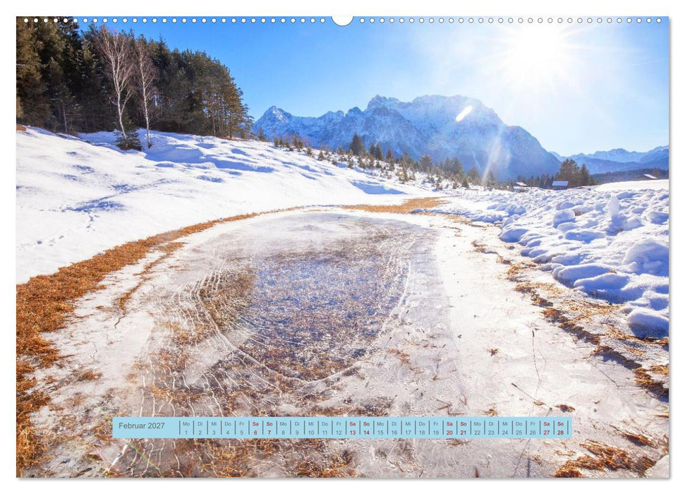 Mittenwald rundherum ein Wintertraum (CALVENDO Premium Wandkalender 2027)