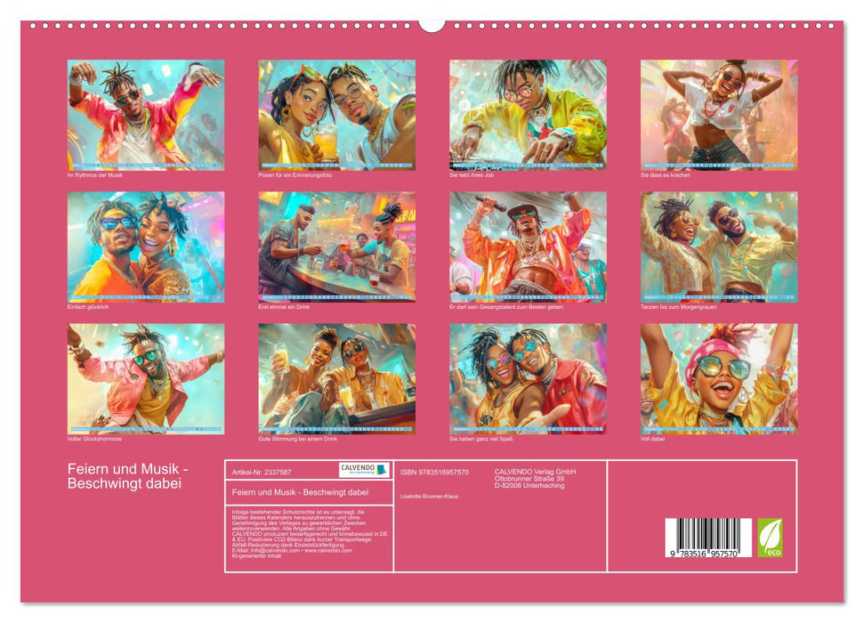 Feiern und Musik - Beschwingt dabei (CALVENDO Premium Wandkalender 2027)