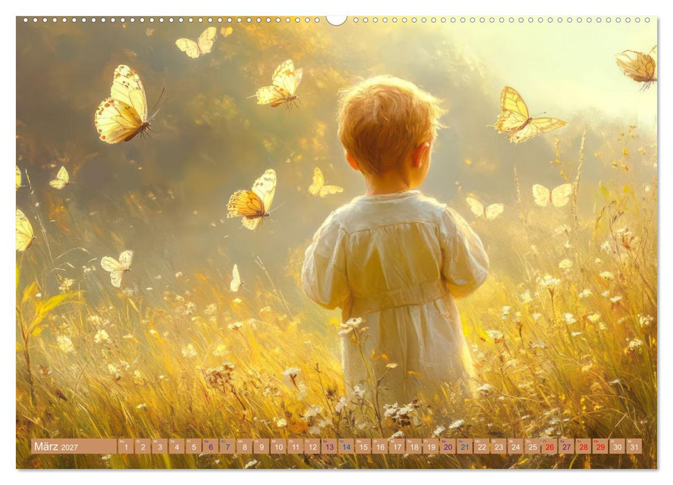 Verträumte Begegnungen - Kinderkalender (CALVENDO Premium Wandkalender 2027)