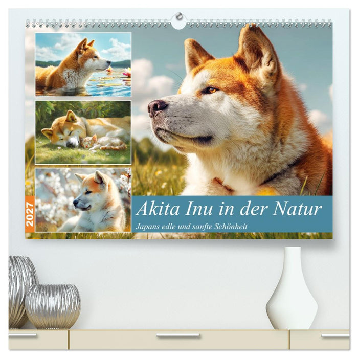 Akita Inu in der Natur. Japans edle und sanfte Schönheit (CALVENDO Premium Wandkalender 2027)