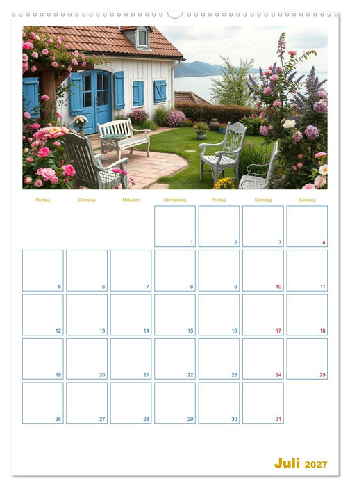 Cottageträume - Ein Jahr voller ländlicher Magie (CALVENDO Premium Wandkalender 2027)