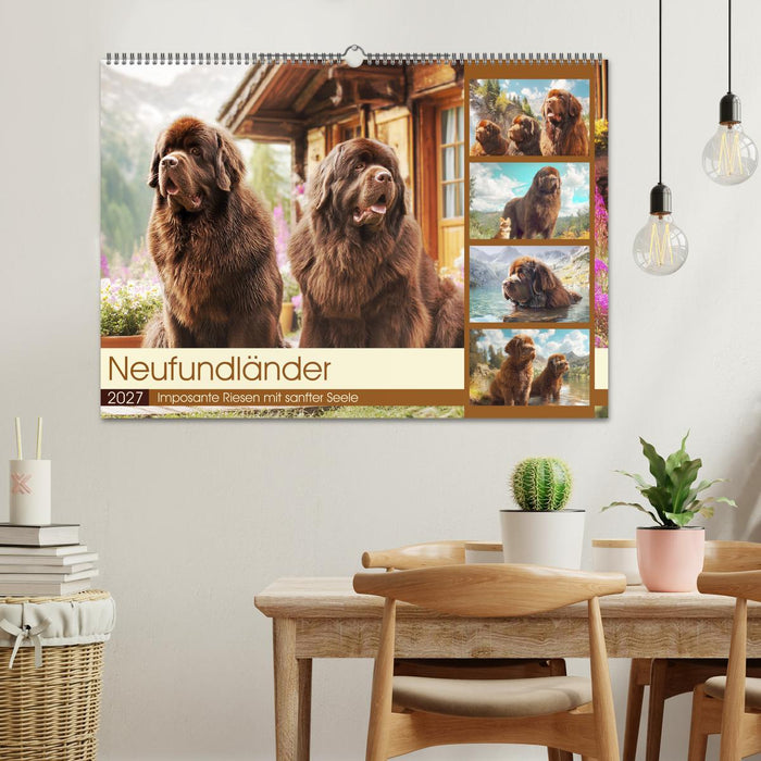 Neufundländer. Imposante Riesen mit sanfter Seele (CALVENDO Wandkalender 2027)