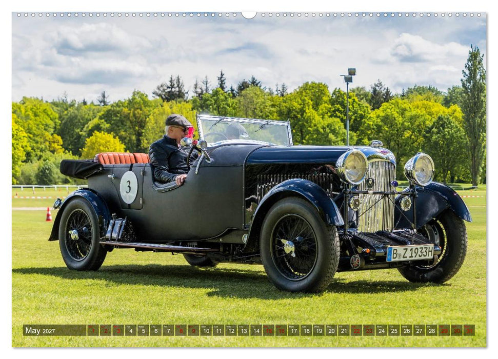 historical racing cars on the track (CALVENDO Premium-Calendar 2027)