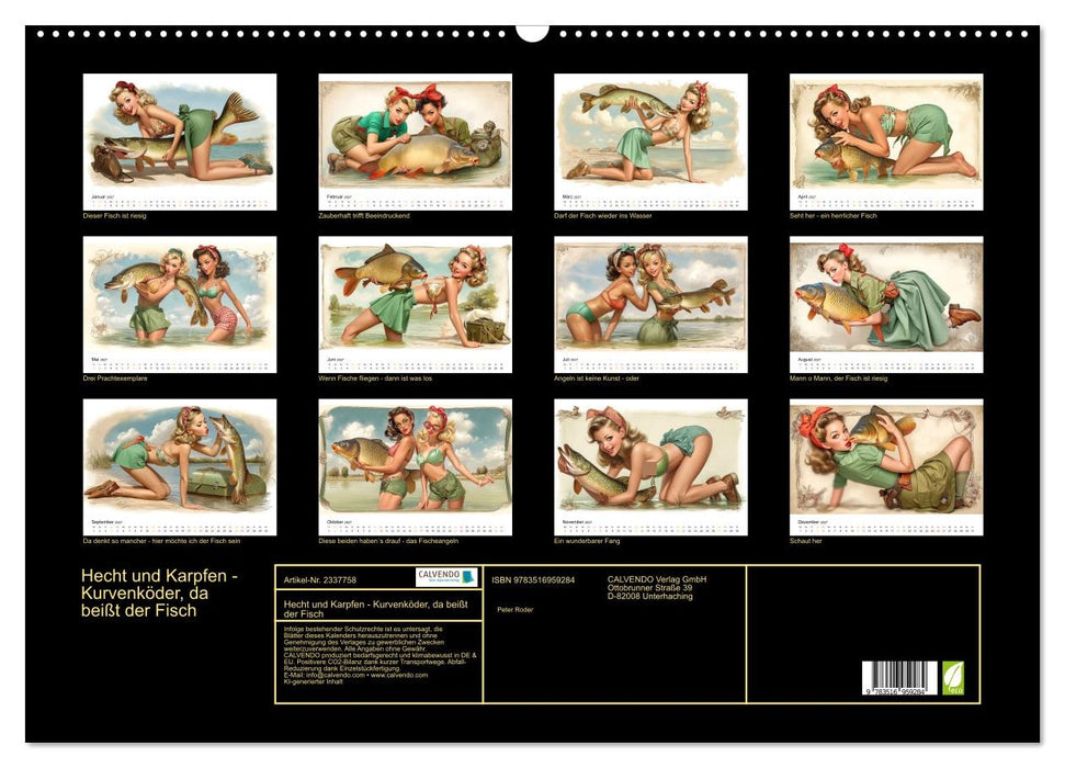 Hecht und Karpfen - Kurvenköder, da beißt der Fisch (CALVENDO Wandkalender 2027)