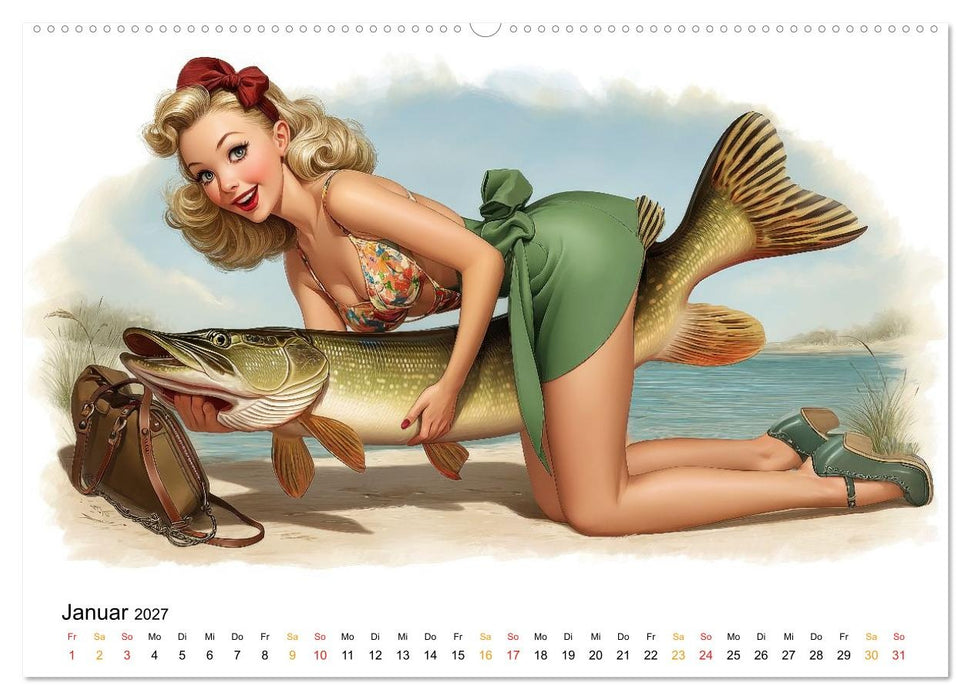 Hecht und Karpfen - Kurvenköder, da beißt der Fisch (CALVENDO Wandkalender 2027)