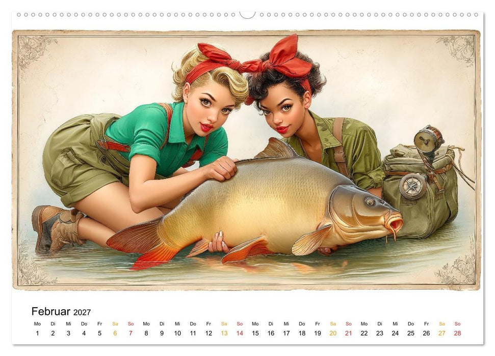 Hecht und Karpfen - Kurvenköder, da beißt der Fisch (CALVENDO Wandkalender 2027)