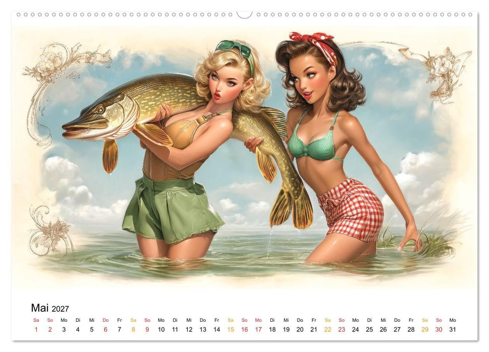 Hecht und Karpfen - Kurvenköder, da beißt der Fisch (CALVENDO Wandkalender 2027)