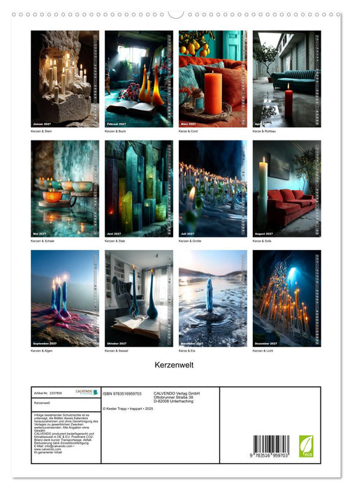 Kerzenwelt (CALVENDO Premium Wandkalender 2027)