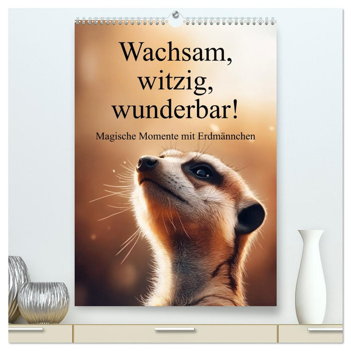 Wachsam, witzig, wunderbar! - Magische Momente mit Erdmännchen (CALVENDO Premium Wandkalender 2027)