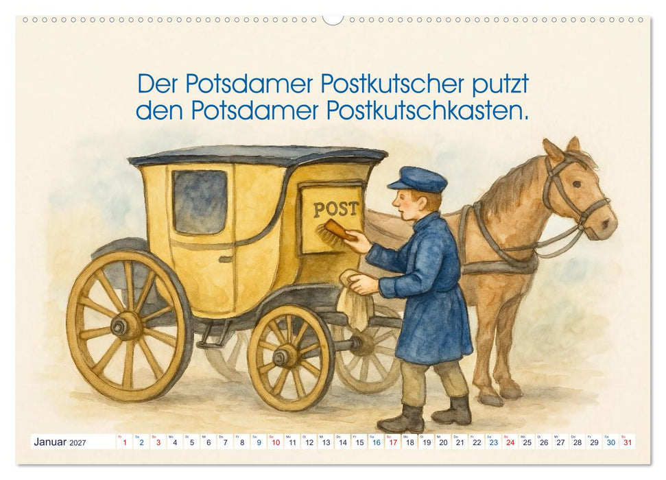 Zackige Zungenbrecher (CALVENDO Premium Wandkalender 2027)