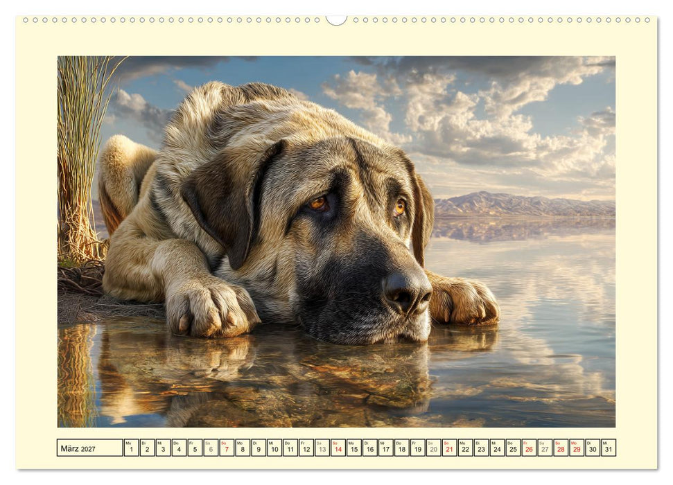 Kangal - Beschützer der Herde. Starke, selbstständige und furchtlose Hunde (CALVENDO Wandkalender 2027)