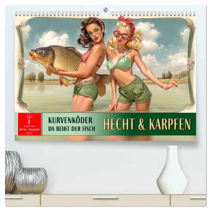 Hecht und Karpfen - Kurvenköder, da beißt der Fisch (CALVENDO Premium Wandkalender 2027)