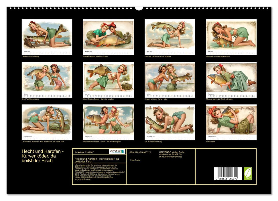 Hecht und Karpfen - Kurvenköder, da beißt der Fisch (CALVENDO Premium Wandkalender 2027)