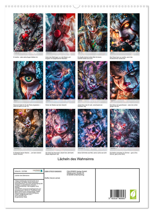 Lächeln des Wahnsinns (CALVENDO Premium Wandkalender 2027)
